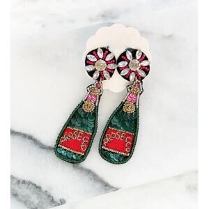 Prosecco Seed Bead Earrings